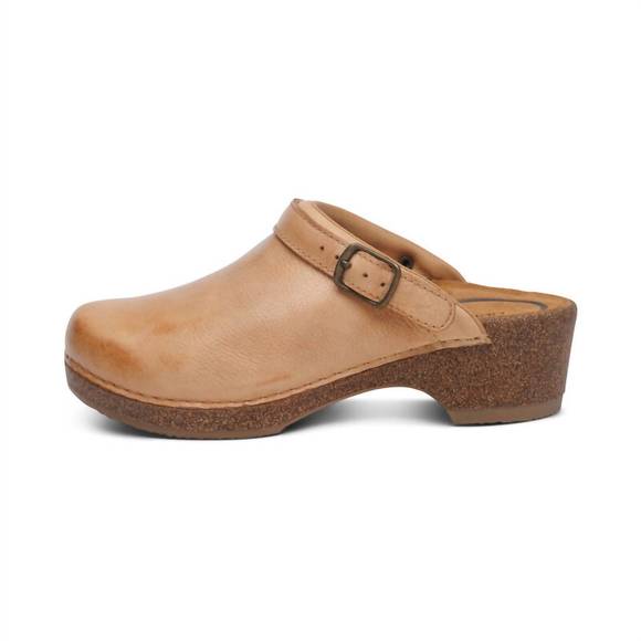 NEW AETREX women's beckie cork clog in natural - Picture 5 of 8